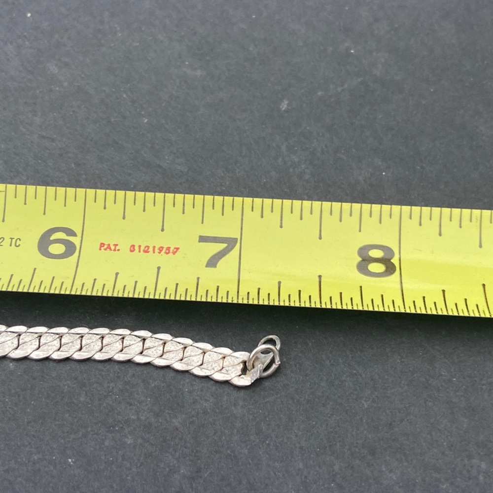 Silver Interlocking Woven Bracelet - image 4